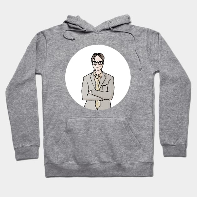 Dwight Schrute Hoodie by fableillustration